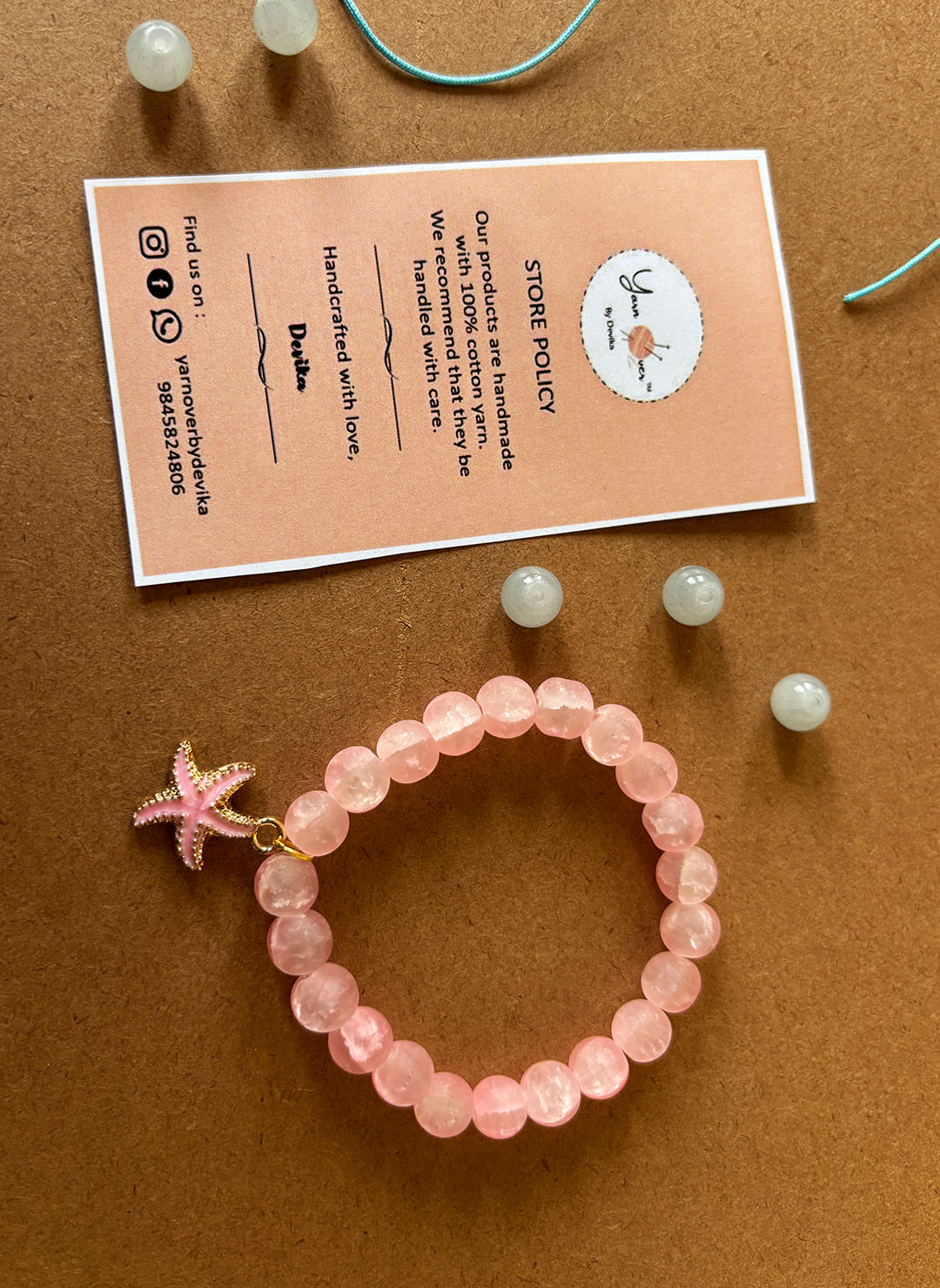 Seaside Rosé Charm Bracelet