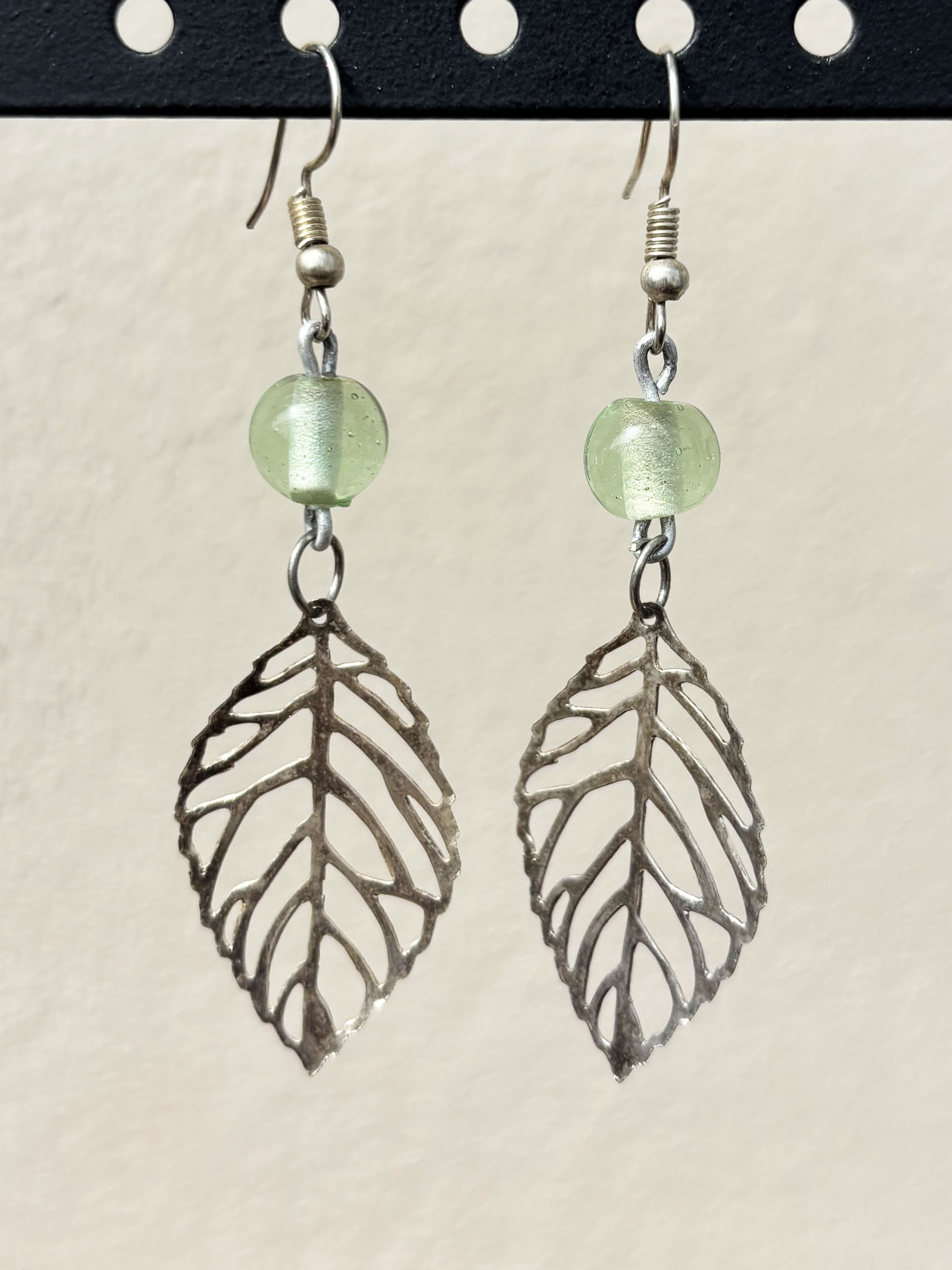 Minimal Leaf Dangle Earrings - Image 7